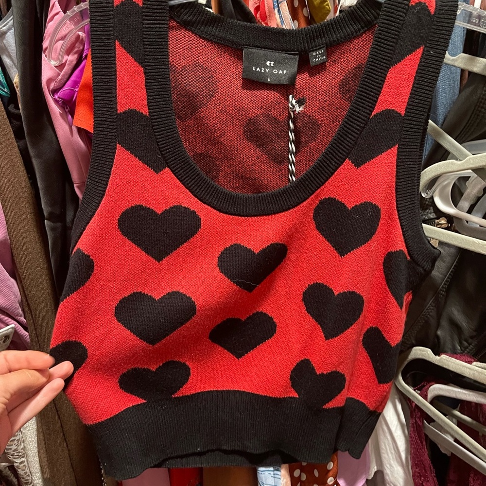 Lazy oaf knit top size 8 NWT
